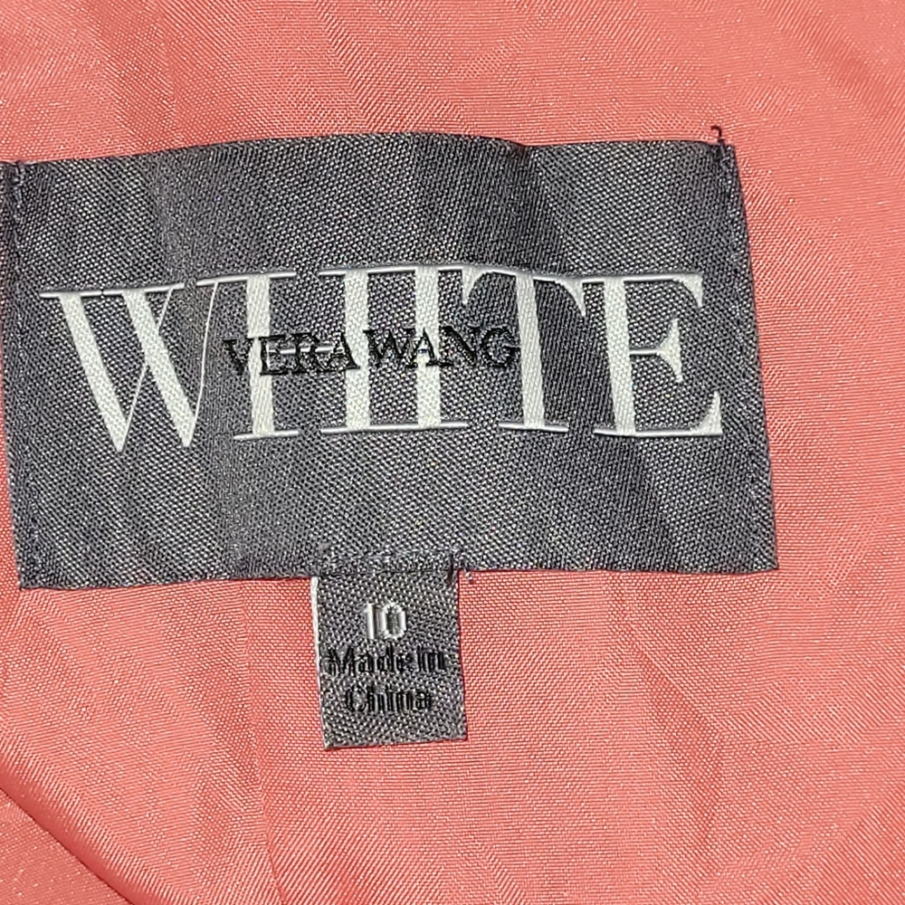 3/$20 White by Vera Wang Orange Sleeveless V-Neck Maxi Dress - Picture 6 of 10